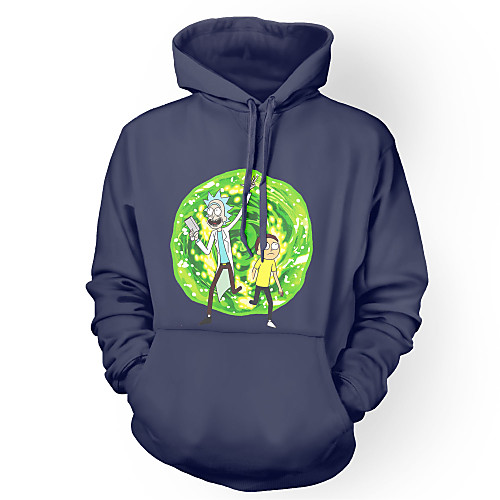 

Inspired by Rick and Morty Hoodie Polyster Print Printing Hoodie For Men's / Women's
