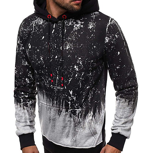 

Men's Casual Hoodie - Geometric Blue US32 / UK32 / EU40