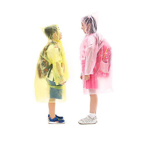 

Boys' Girls' Hiking Raincoat Winter Outdoor Portable Windproof Breathable Ultra Light (UL) Poncho Invisible Camping / Hiking Hunting Fishing Yellow / Pink