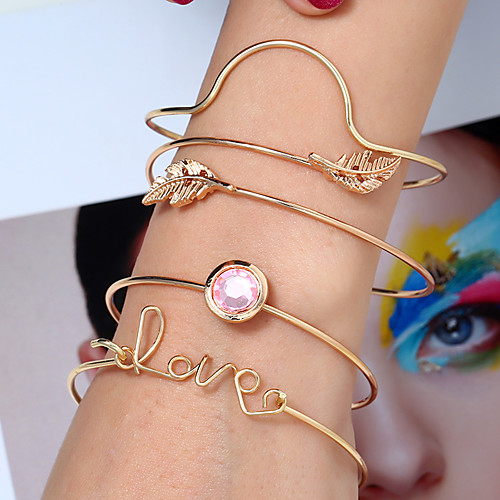 

Women's Bracelet Classic Wedding Birthday Vintage Theme European Trendy Casual / Sporty Ethnic French Alloy Bracelet Jewelry Gold For Date Festival