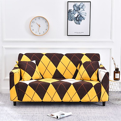 

Sofa Cover Geometric / Print / Multi Color Printed Polyester Slipcovers