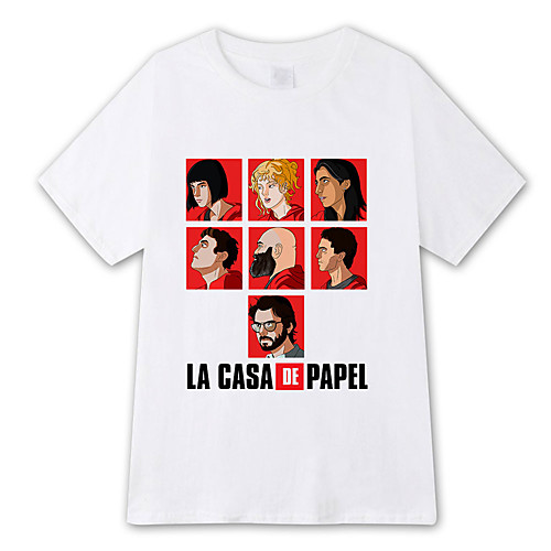 

Inspired by la casa de papel Dali Cosplay Costume T-shirt Pure Cotton Print Printing T-shirt For Men's / Women's