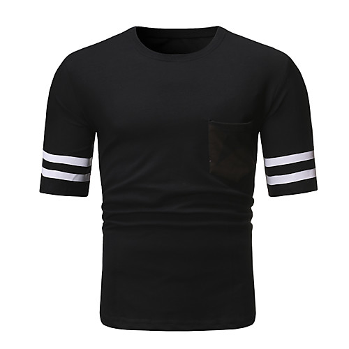 

Men's Daily Sports T-shirt - Solid Colored Black