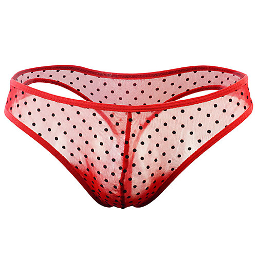 

Men's Basic G-string Underwear - Normal Low Waist Red One-Size