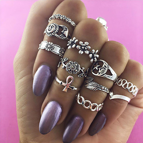 

Women's Ring 1 set Gold Silver Alloy Elegant Holiday European Festival Jewelry