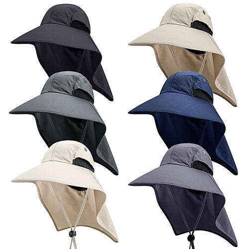 

Adults' Bucket Hat Fisherman Hat Hat Spring, Fall, Winter, Summer Outdoor Fishing Nylon UV Sun Protection Anti-Mosquito Protective Safety Hat / Women's / Men's