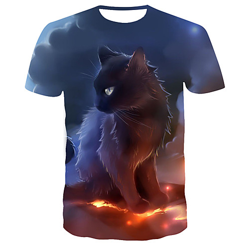

Men's Daily T-shirt - 3D Print Blue