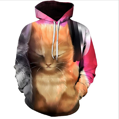 

Men's 3D Print / Casual Hoodie - 3D / Cartoon / Character Rainbow US32 / UK32 / EU40