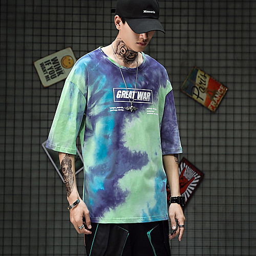 

Men's Daily T-shirt - Geometric Purple