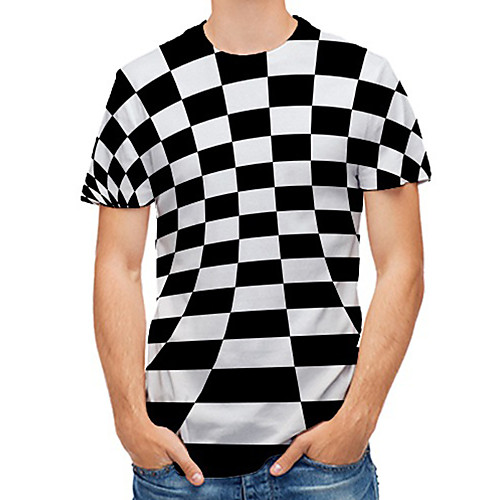 

Men's Daily Basic T-shirt - 3D Print Black