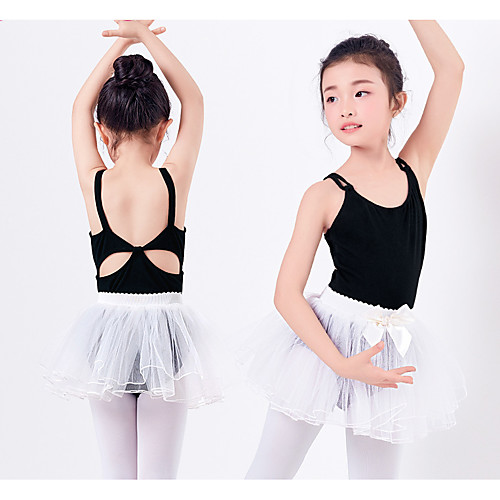 

Kids' Dancewear Leotards / Tutus & Skirts Girls' Training / Performance Cotton Blend / Tulle Bow(s) Sleeveless Skirts
