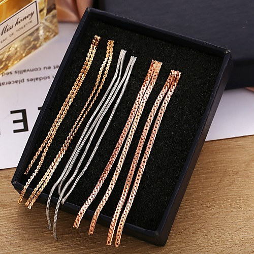 

Women's Dangle Earrings Stylish Basic Earrings Jewelry Gold / Silver For Birthday Gift Festival 1 set