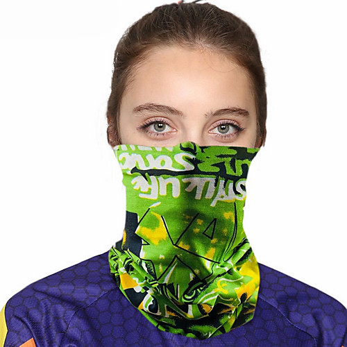 

Women's Bandana Balaclava Neck Gaiter Neck Tube UV Resistant Quick Dry Lightweight Materials Cycling Polyester for Men's Women's Adults / Pollution Protection / Floral Botanical Sunscreen / High Breat
