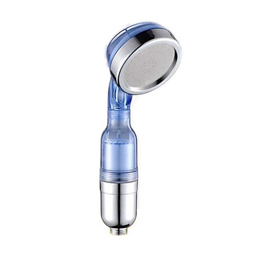 

Beautiful Blue Water Cleaning Shower Head With Water Filter 30% Water Saving Detachable ABS Plastic Handheld Showerhead
