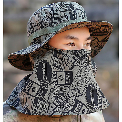 

Men's Basic Polyester Sun Hat-Floral Print All Seasons Army Green Green