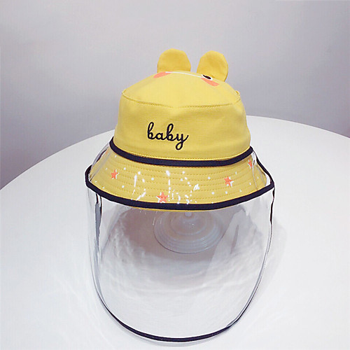 

Hiking Cap Pollution Protection Mask 1 PCS Portable Sunscreen Breathable Dust Proof Letter & Number Cotton Blend Spring Summer for Boys' Girls' Camping / Hiking Hunting Fishing White Yellow Pink