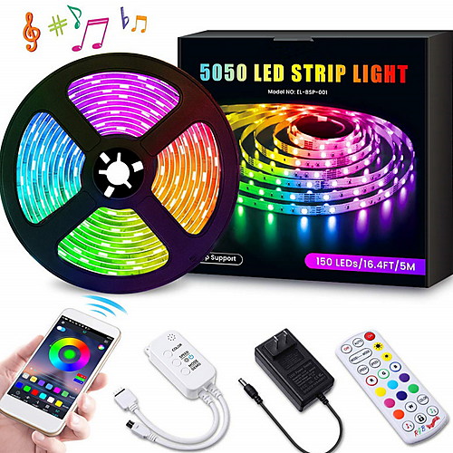 

10m Flexible LED Light Strips / Smart Lights 300 LEDs Multi Color Decorative / TV Background 12 V