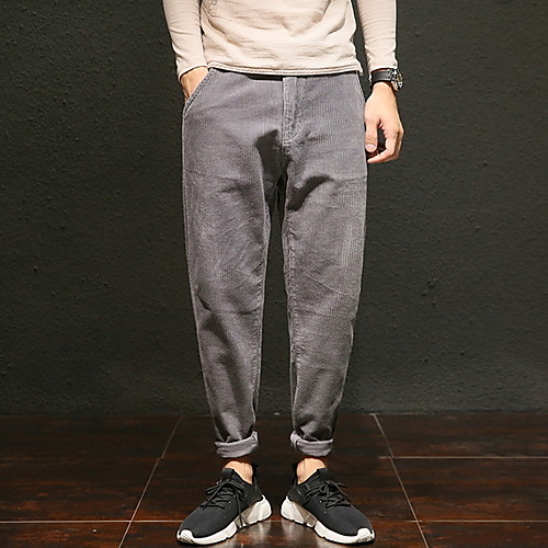 

Men's Basic Chinos Pants - Print Wine Black Gray US32 / UK32 / EU40 US34 / UK34 / EU42 US36 / UK36 / EU44
