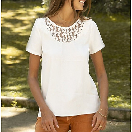 

Women's Daily T-shirt - Solid Colored Red