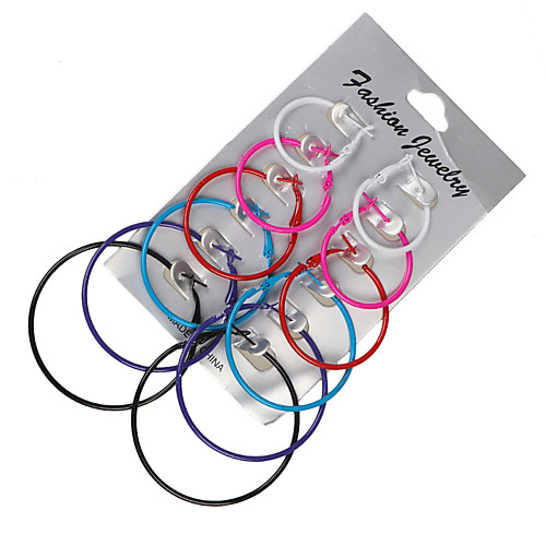 

Women's Earrings Holiday Wedding Birthday Romantic Earrings Jewelry Yellow / Blue / White For Date Street Festival 5 Pairs