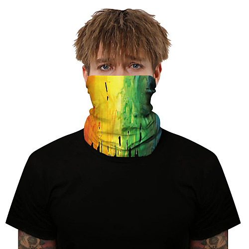 

Neck Gaiter Pollution Protection Quick Dry Ultraviolet Resistant Rainbow Balaclavas Bandana for Adults' Road Cycling Hiking Cycling