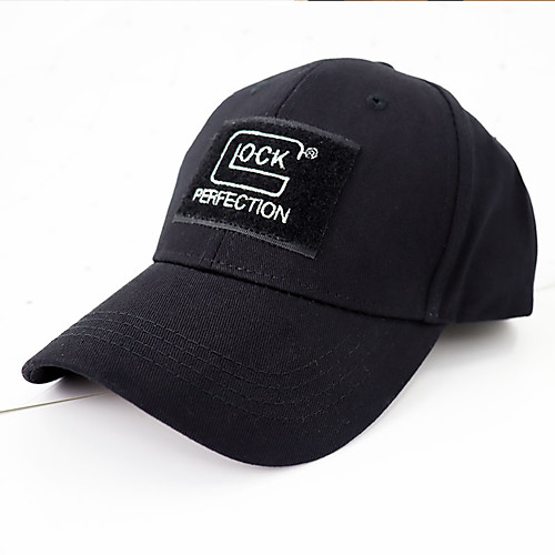 

Unisex Party Basic Cotton Baseball Cap-Color Block All Seasons Black Beige