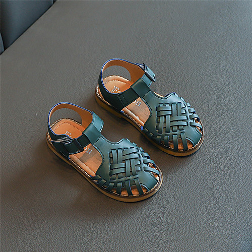 

Girls' Ballerina PU Sandals Little Kids(4-7ys) / Big Kids(7years ) Walking Shoes Buckle Green / White / Black Spring / Summer