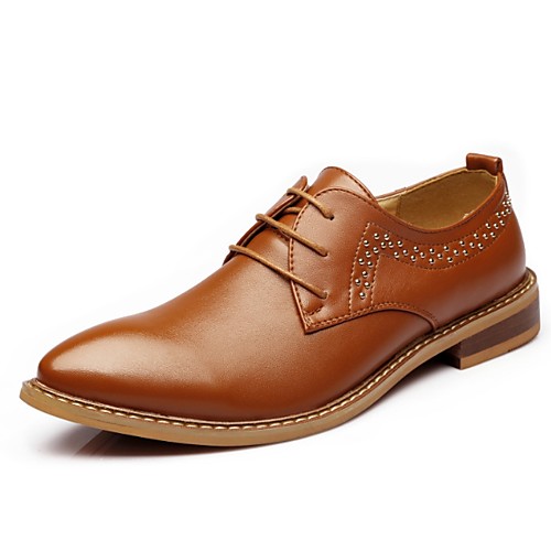 

Men's PU Spring & Summer Classic Oxfords Yellow / Black