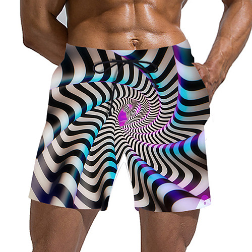 

Men's Sporty / Exaggerated Sweatpants / Shorts Pants - Geometric Pattern / 3D Print Sporty / Print Rainbow US32 / UK32 / EU40 US34 / UK34 / EU42 US36 / UK36 / EU44