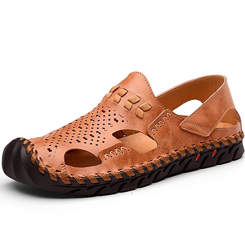 

Men's PU Summer Sandals Non-slipping Brown / Black