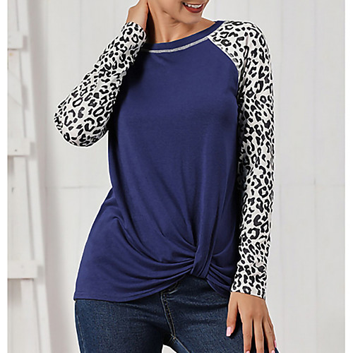 

Women's Daily T-shirt - Leopard Black