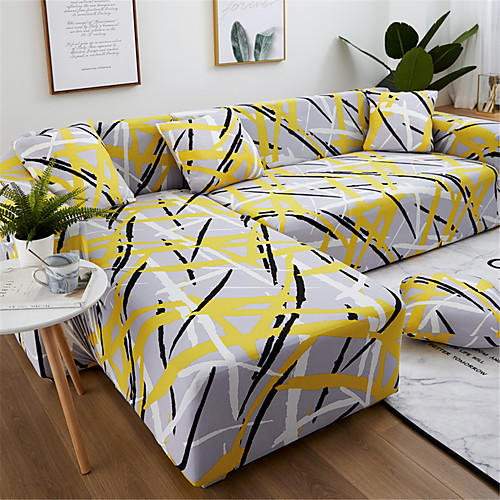 

Sofa Cover Romantic Yarn Dyed Polyester / Cotton Blend Slipcovers