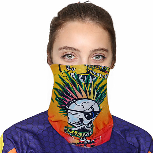 

Women's Bandana Balaclava Neck Gaiter Neck Tube UV Resistant Quick Dry Lightweight Materials Cycling Polyester for Men's Women's Adults / Pollution Protection / Floral Botanical Sunscreen / High Breat