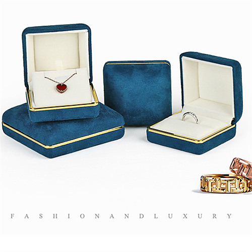 

Round Jewelry Packaging - Blue 4 cm 7.5 cm 5.5 cm / Women's