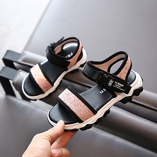 

Girls' Comfort Synthetics Sandals Little Kids(4-7ys) Pink / Black Summer