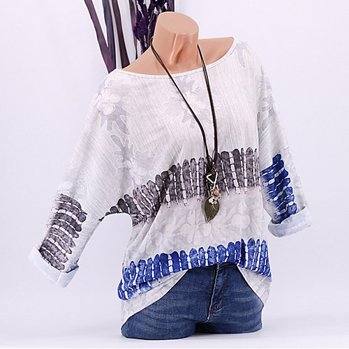 

Women's Daily T-shirt - Color Block Wine
