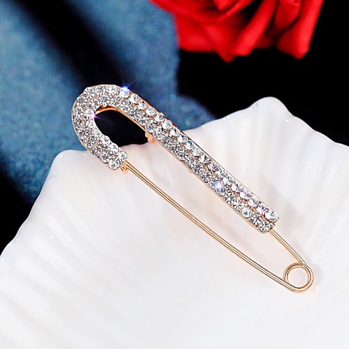 

Women's Cubic Zirconia Brooches Classic Peacock Stylish Simple Classic Brooch Jewelry Gold For Party Gift Daily Work Festival