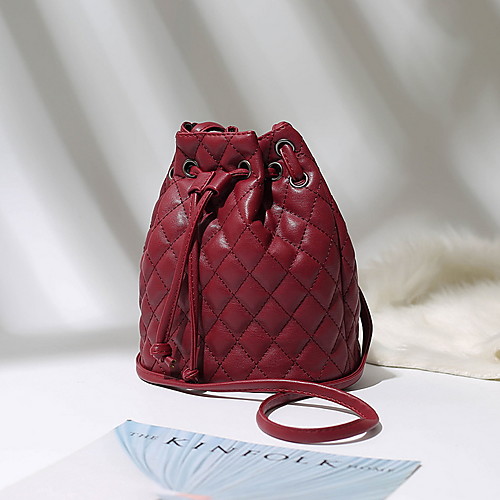 

Women's Zipper PU Crossbody Bag Solid Color Red / Black