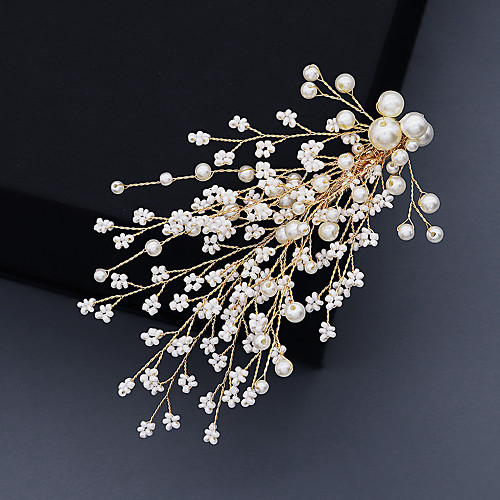 

Women's For Wedding Anniversary Gift Formal Imitation Pearl Golden 1pc