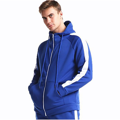 

Men's Hoodie Solid Colored Hooded Sports & Outdoors / Basic Loose Black Blue Red Navy Blue Gray US32 / UK32 / EU40 US34 / UK34 / EU42 US36 / UK36 / EU44 US38 / UK38 / EU46