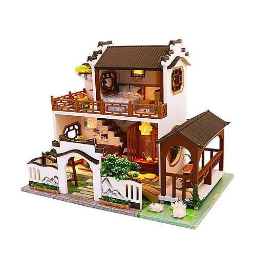 

Dollhouse Creative DIY Parent-Child Interaction Furniture House Wooden Wood Classic Kid's Boys' Girls' Toy Gift