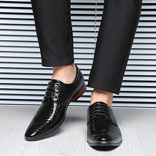 

Men's PU Spring & Summer Classic Oxfords Red / Blue / Black