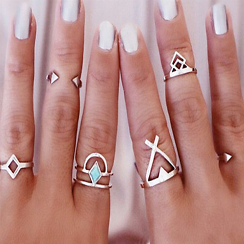 

Women's Ring 1 set Silver Alloy Elegant Holiday European Festival Jewelry