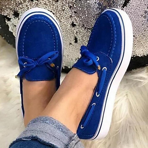 

Women's Flats Creepers Round Toe Canvas Over The Knee Boots Spring & Summer Yellow / Pink / Blue / Color Block
