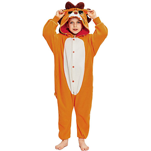 

Kid's Kigurumi Pajamas Lion Animal Onesie Pajamas Polar Fleece Orange Cosplay For Boys and Girls Animal Sleepwear Cartoon Festival / Holiday Costumes / Leotard / Onesie / Leotard / Onesie