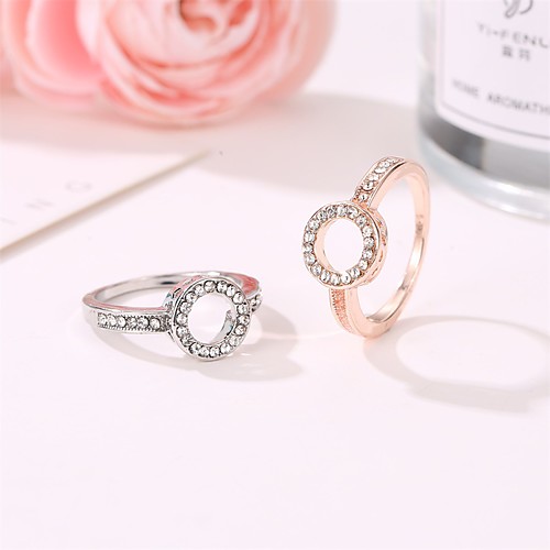 

Women's Ring 1pc Gold Silver Alloy Elegant Holiday European Festival Jewelry