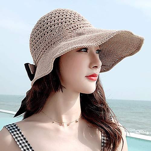 

Hiking Hat Hiking Cap Fishing Hat Hat 1 PCS Portable Sunscreen UV Resistant Breathable Solid Color Cotton Autumn / Fall Spring Summer for Women's Camping / Hiking Hunting Fishing Red Pink Grey