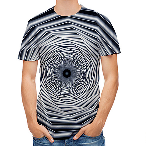 

Men's Daily Basic T-shirt - 3D Print Gray