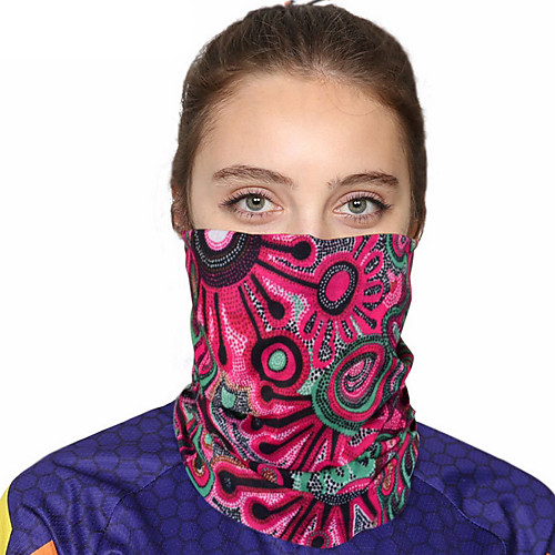 

Women's Bandana Balaclava Neck Gaiter Neck Tube UV Resistant Quick Dry Lightweight Materials Cycling Polyester for Men's Women's Adults / Pollution Protection / Floral Botanical Sunscreen / High Breat