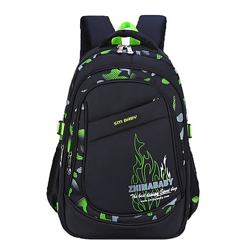 

Large Capacity Oxford Cloth Zipper School Bag Geometric School Blue / Green / Yellow